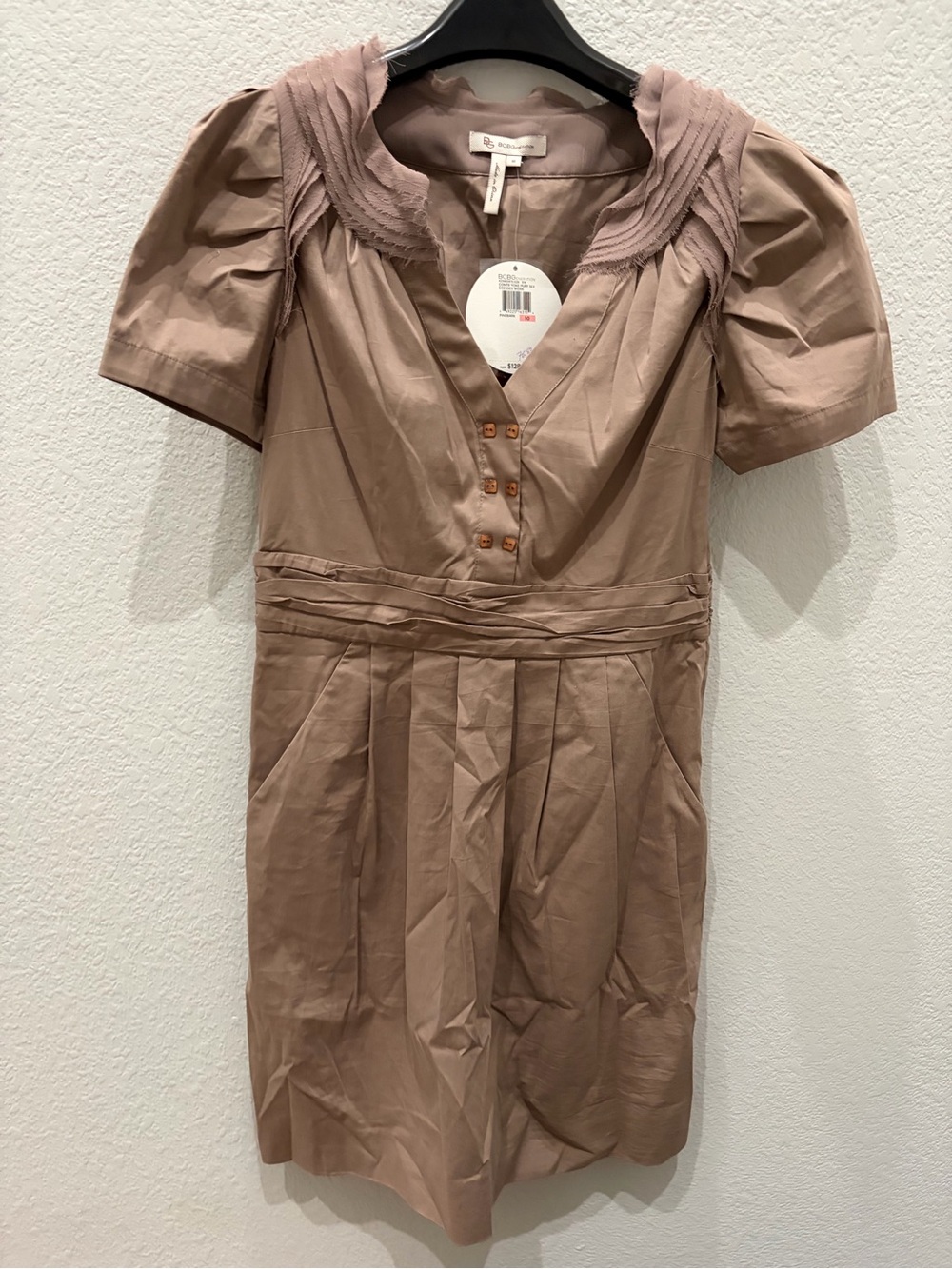 BCBGeneration Women's Puff Sleeve Dress, Sz 10